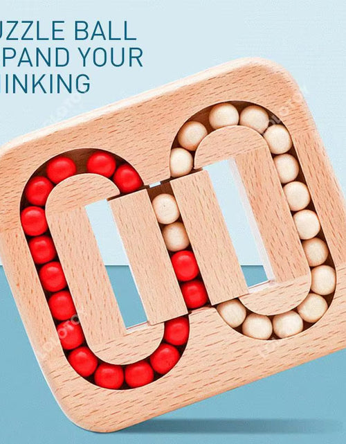 Load image into Gallery viewer, Wooden Puzzle Ball Toys Luban Lock for Children Educational Early Education Rolling Magical Bean Cube Balls
