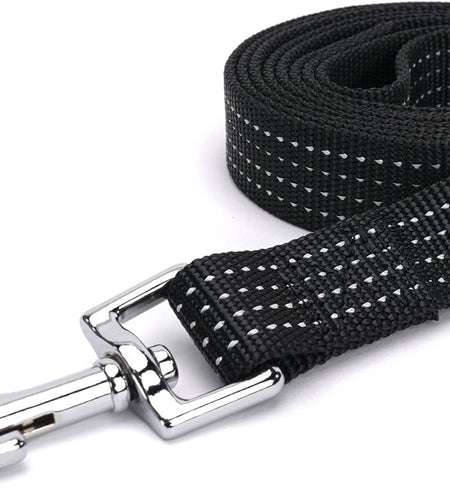 Pet Puppy Leash Reflective Dog Leash Comfortable Handle Highly Reflective Threads Heavy Duty Dog Training Leash Available as a 6 Ft Dog Leash or 4 Ft Dog Leash
