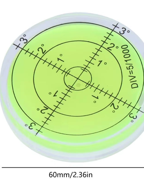 Load image into Gallery viewer, PrecisionPro 60MM PMMA Bubble Level – Accurate Surface Measurement Tool for Perfect Alignment
