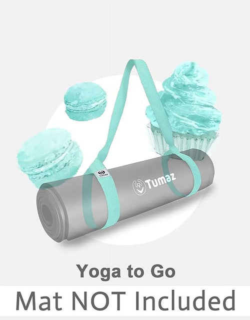 Load image into Gallery viewer, Yoga Mat Holder (Mat Not Incl.), Adjustable Yoga Mat Carrier, Turquoise
