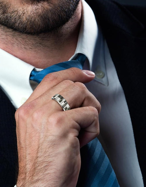 Load image into Gallery viewer, Smart Ring Health Tracker, Sleep Tracker Ring with Heart Rate, Waterproof Fitness Ring for Activity Monitoring/Steps/Distance/Calories,Air Gestures,Up to 7Day Battery,For Ios Android(Stylish Silver#8)
