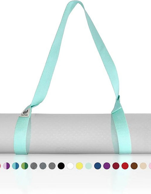 Load image into Gallery viewer, Yoga Mat Holder (Mat Not Incl.), Adjustable Yoga Mat Carrier, Turquoise
