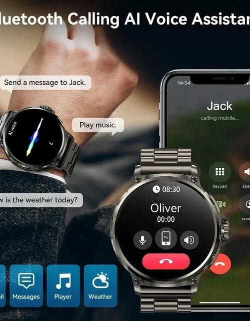 Load image into Gallery viewer, 1.85&quot; Ultra HD Smartwatch GPS Bluetooth Call Health Monitoring Watch Gym Gift
